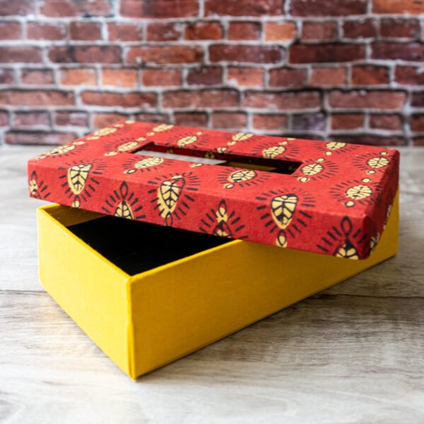 Eco-friendly Multipurpose Ajrak/Block printed Tissue Box