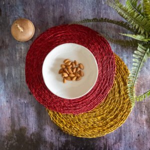 Sabai/River Grass Natural Round Placemats(set of 2 , 12