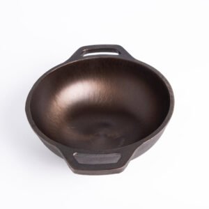 Pre-seasoned Cast Iron Small Kadai (8 Inches)