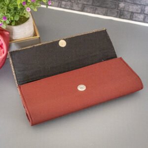 Handmade Clutch for Women Made with Banana Fiber (10*4.5 Inches, Maroon) freeshipping - fabartistry