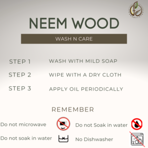 Neem Wood Snack Bowls with a Serving Tray